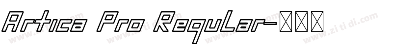 Artica Pro Regular字体转换